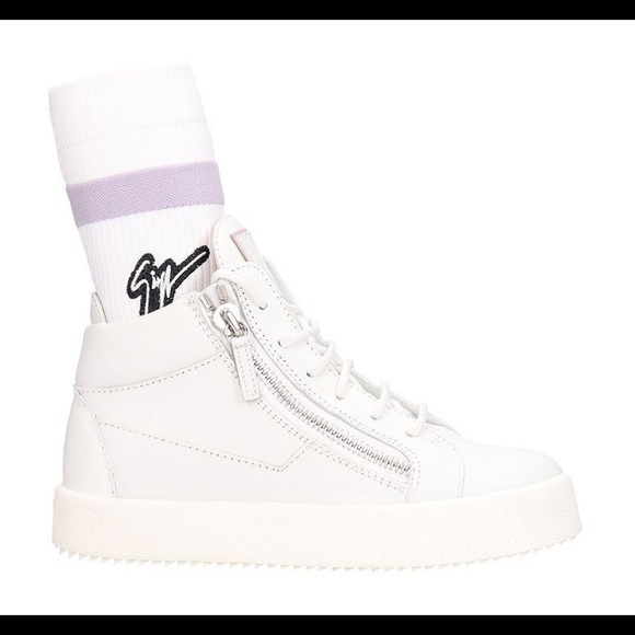 giuseppe zanotti BNIB luxury hi-top sneakers/socks - Picture 11 of 15